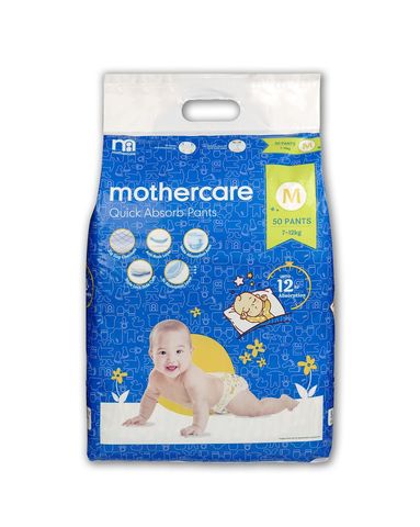 Mothercare Diaper Pants Extra Absorb Medium- 50 pcs