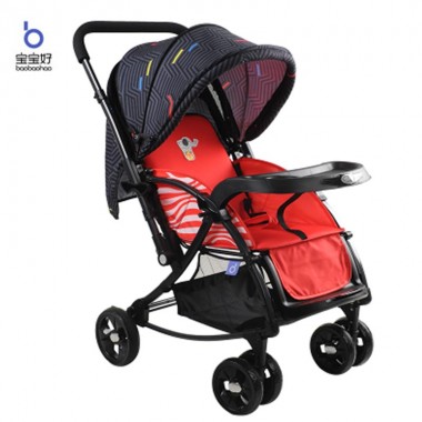 BAOBAOHAO 720N Premium Rocking Baby Stroller BBH102 : Red