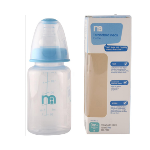 Mothercare Narrow Neck Feeding Bottle 150ml Blue