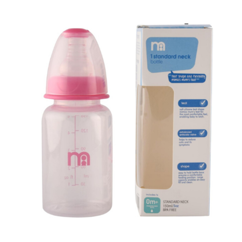 Mothercare Narrow Neck Feeding Bottle 150ml Pink