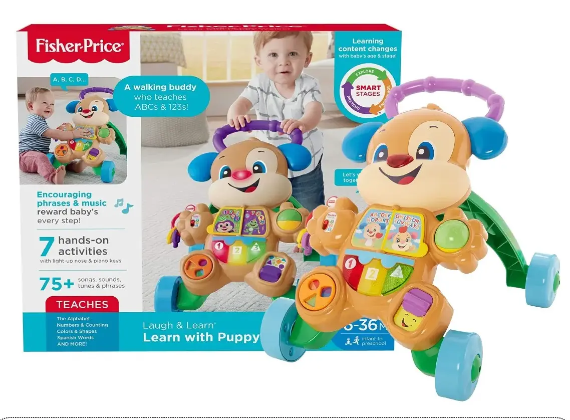 Fisher Price FHY94 Laugh and Learn Smart Stages Learn with Puppy Walker