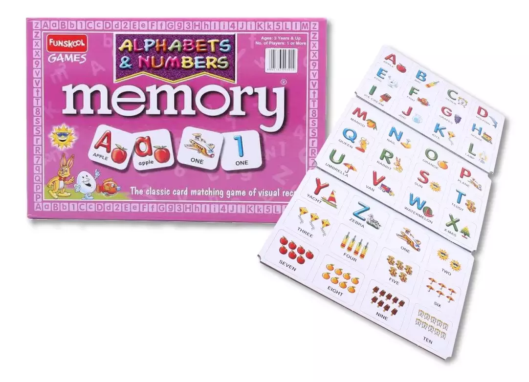 Funskool Memory Alphabets And Numbers