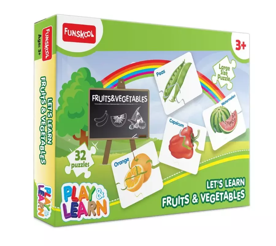 Funskool Play and Learn – Fruits and Vegetables Puzzle