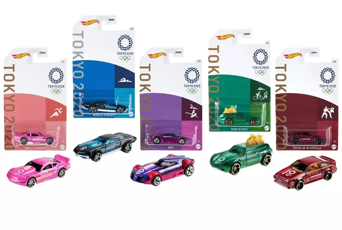 Hot Wheels GDG83 Tokyo 2020 Olympic Games Set of 5 Cars Assortment